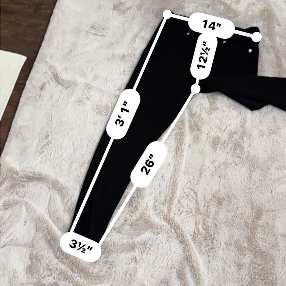 Banana Republic Factory vegan suede black Size 28/6 High Rise Skinny - Picture 3 of 11